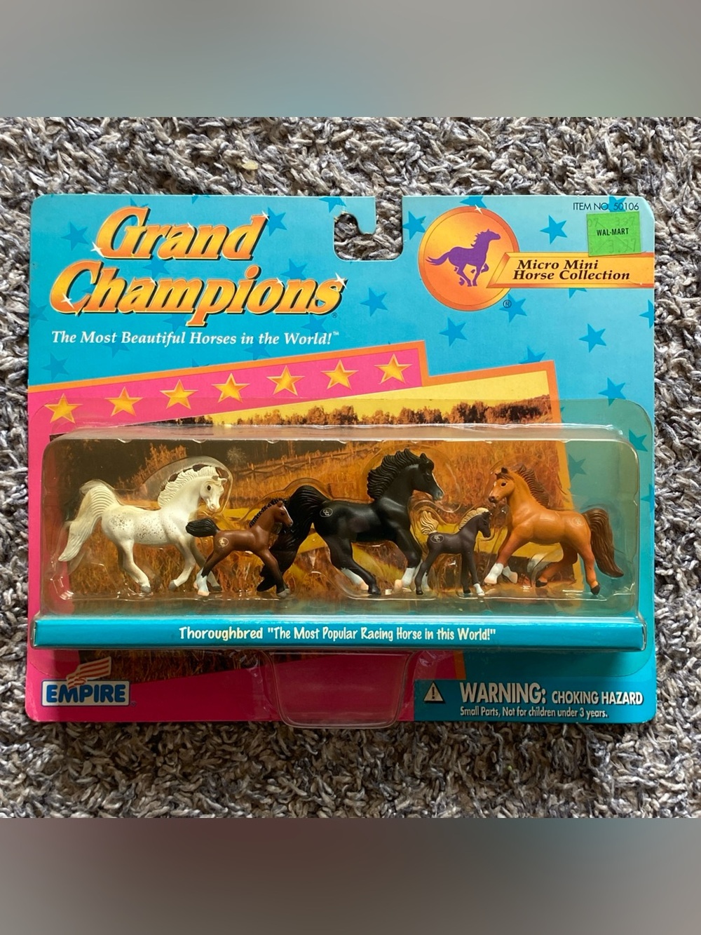 Grand Champions Micro Mini Horse Collection. Thoroughbred 1996. Brand New In Box